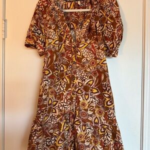 Pilcro Multicolor Floral Midi Dress